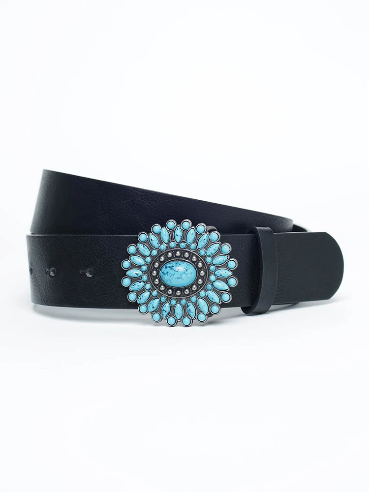 Women's Turquoise Concho Belt