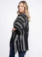 Women's Textured Stripe Wrap