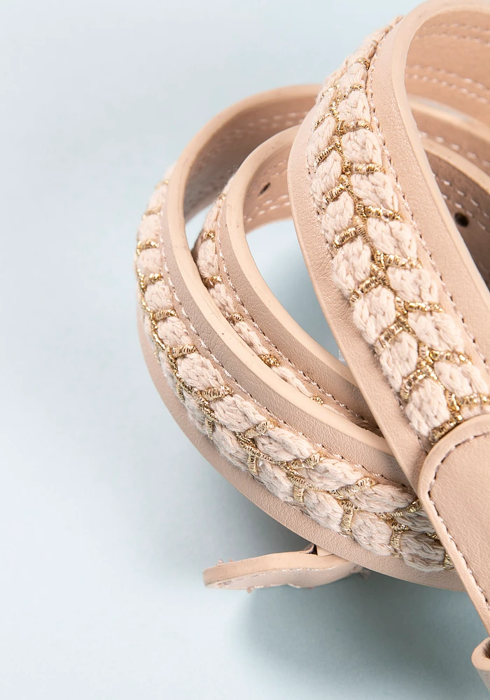 Women's Braided detail belt