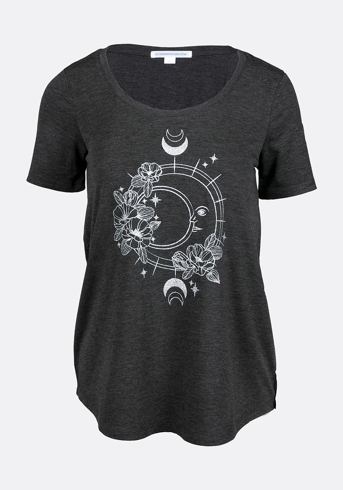 Women's Moon Scoop Neck Tee