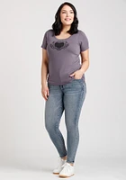 Women's Winged Heart Scoop Neck Tee