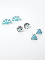 Women's Turquoise Earring Set