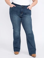 Women's Plus Flap Pocket Baby Boot Jeans