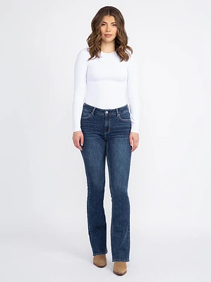 Women's Medium Dark Wash Baby Boot Jeans