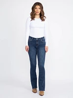 Women's Medium Dark Wash Baby Boot Jeans