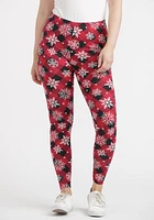 Women's Snowflake Plaid Legging