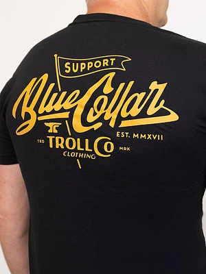 Men's Support Blue Collar Tee