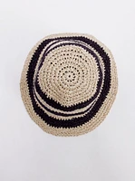 Women's Straw Bucket Hat