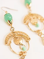 Women's Stone & Shell Earrings