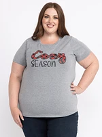 Women's Cozy Season Crew Neck Tee