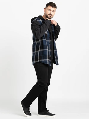 Men's Plaid Flannel Shirt Jacket