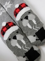 Women's Cozy Walrus Slipper Sock