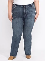 Women's Medium Wash Curvy Boot Jeans