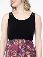 Women's Colour Block Maxi Dress