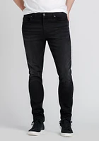 Men's Skinny Washed Black Jeans