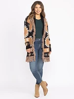 Women's Geometric Cardigan