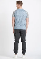 Men's Raglan Henley Tee