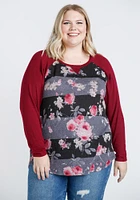 Women's Floral Baseball Tunic