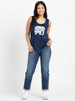 Women's Elephant Scoop Neck Tank