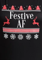 Women's Festive Baseball Tee