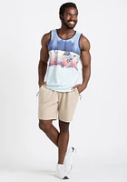 Men's Colour Block Tank