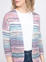 Women's Textured Stripe Cardigan