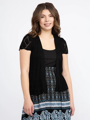 Women's Pointelle Cardigan