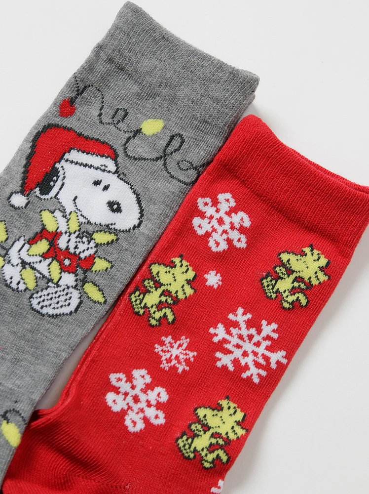 Men's Snoopy Christmas Sock