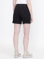 Women's Knit Waist Twill Utility Bermuda Short