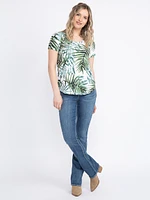 Women's Tropical Scoop Neck Tee