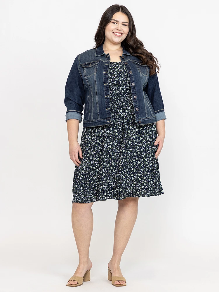 Women's Ditsy Peasant Dress