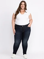 Women's Plus Dark Wash Skinny Jeans