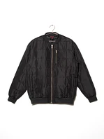 Men's Quilted Bomber Jacket