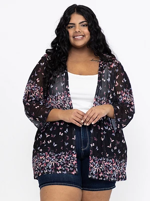 Women's Butterfly Mesh Cardigan
