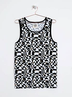 Men's Checkerboard Tank