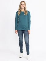 Women's Crew Neck Long Sleeve Tee