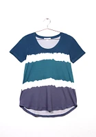 Women's Soft Colourblock  Scoop Neck Tee