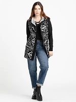 Women's Geo Print Hooded Wrap