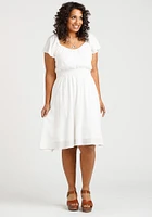 Women's Flutter Sleeve Dress