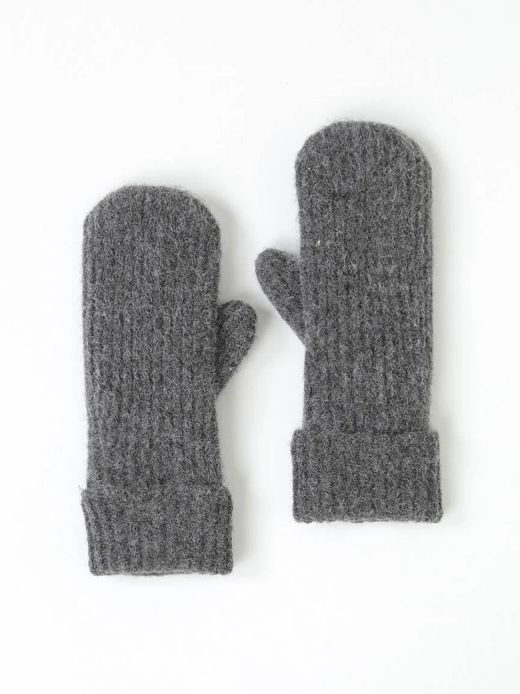 Women's Fuzzy Knit Mitt