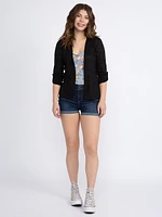 Women's Roll Sleeve Cardigan