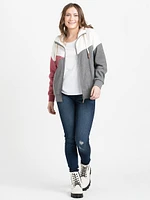 Women's Color Block Zip Hoodie