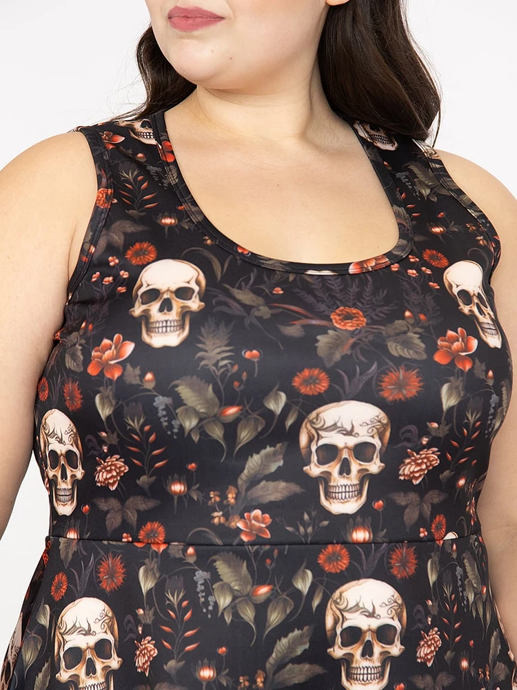 Women's Skull Skater Dress