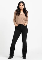 Women's Cropped Button Front Cardigan