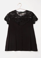 Women's Lace Sleeve Top