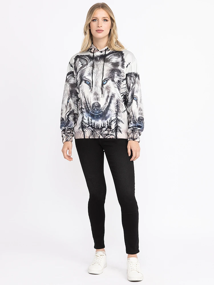 Women's Wolf Pop Hoodie