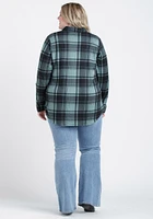 Women's Brushed Knit Plaid Shirt