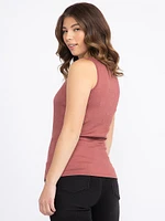 Women's Textured Square Neck Tank