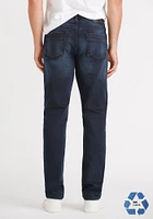 Men's Black Blue Relaxed Slim Jeans