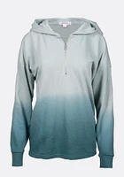 Women's Ombre Quarter Zip Hoodie